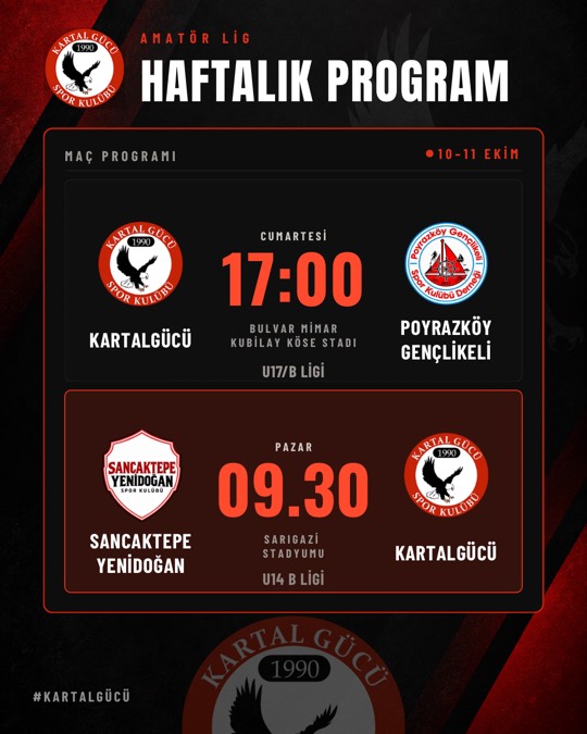 Sosyal medya haftalık program tasarımı